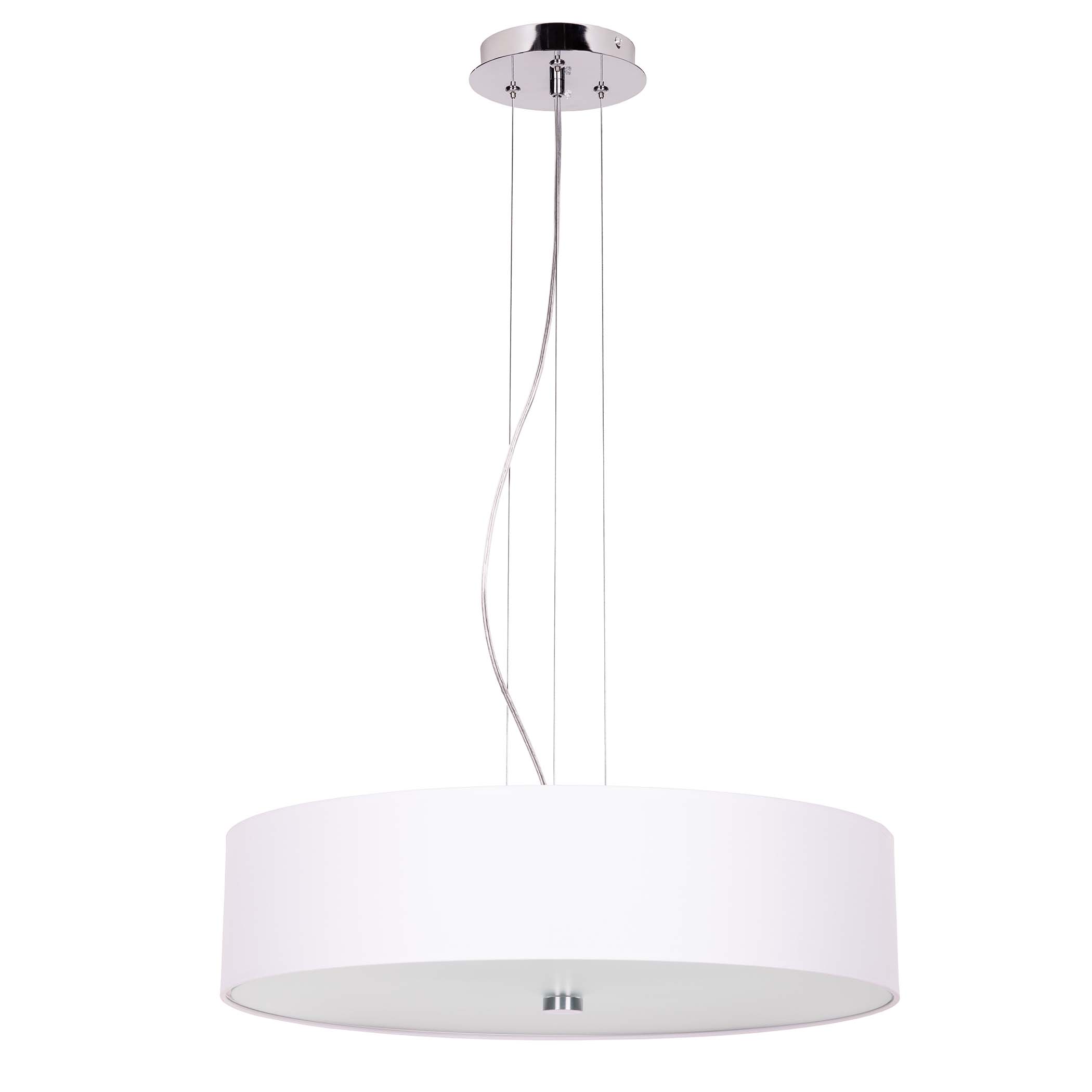 Lampa wisząca RING śnieżno biała 5xE27