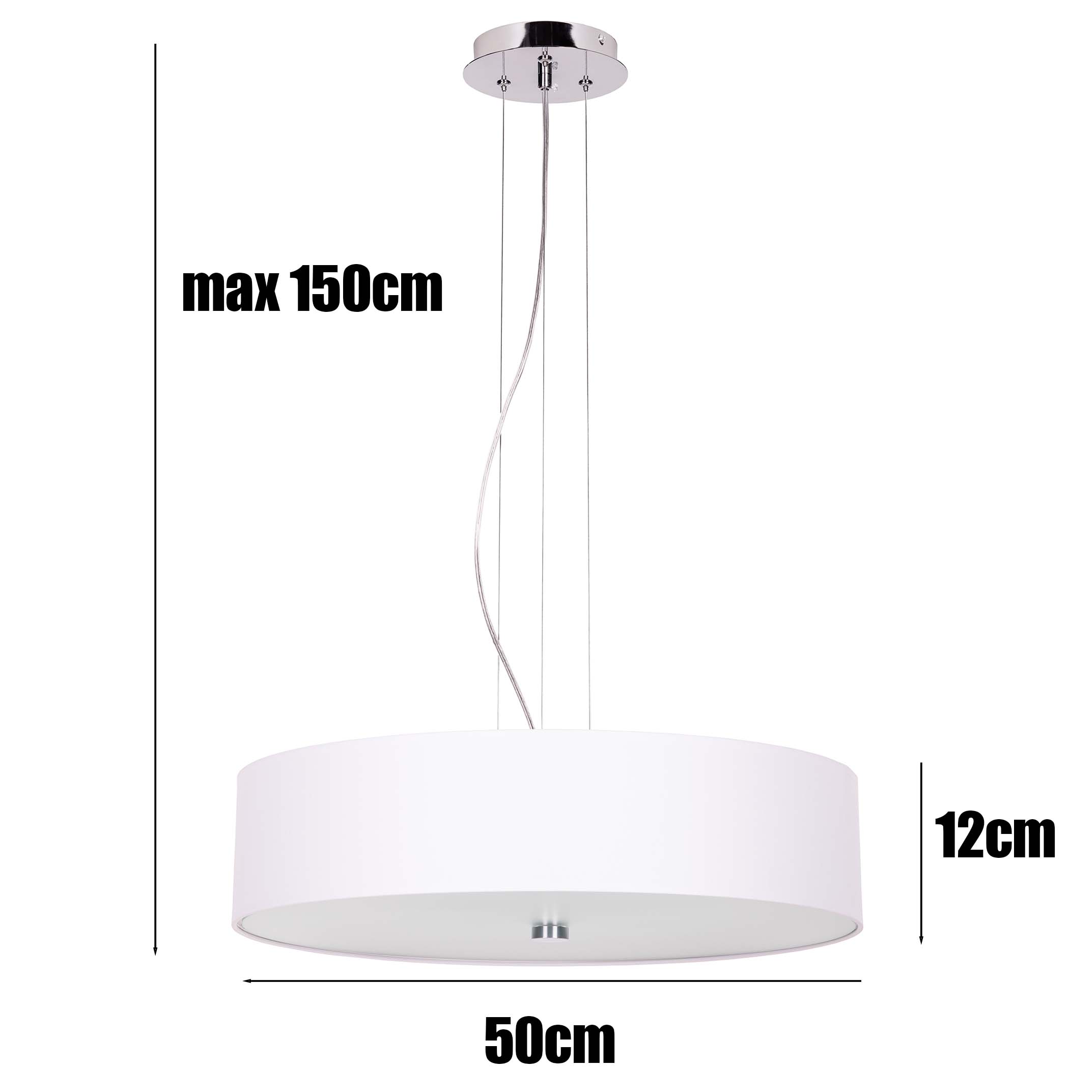Lampa wisząca RING śnieżno biała 5xE27