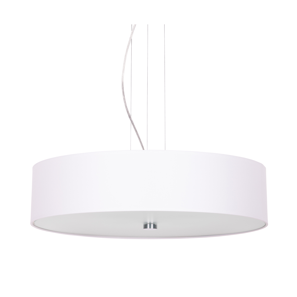 Lampa wisząca RING śnieżno biała z abażurem