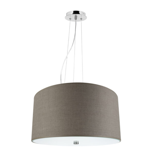 Lampa wisząca VEGA beżowa z abażurem