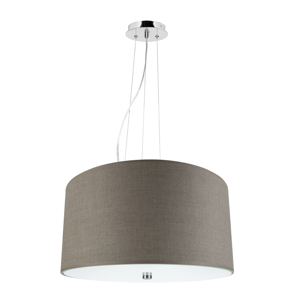 Lampa wisząca VEGA beżowa z abażurem