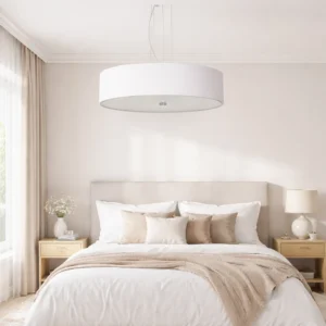 Lampa wisząca RING śnieżno biała 5xE27