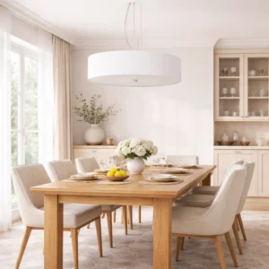 Lampa wisząca RING śnieżno biała 5xE27