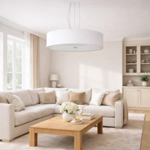 Lampa wisząca RING śnieżno biała 5xE27