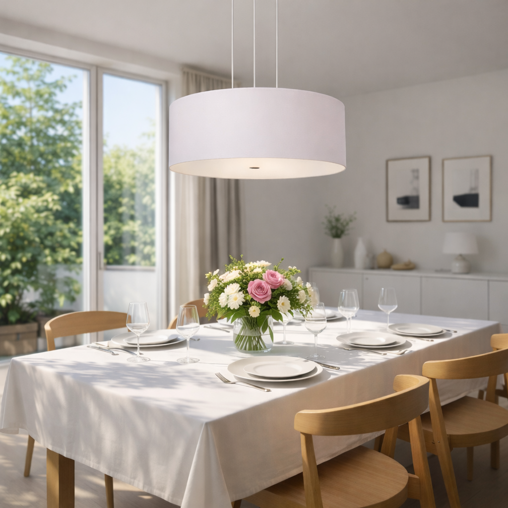 Lampa wisząca VEGA śnieżno biała