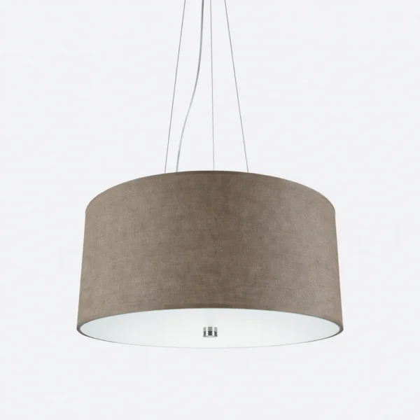 Lampa wisząca VEGA beżowa z abażurem