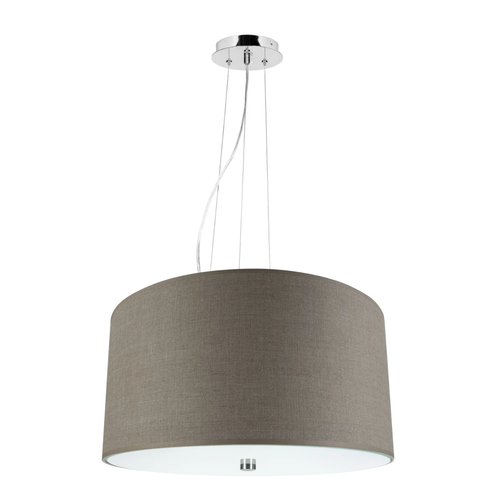 Lampa wisząca VEGA beżowa z abażurem