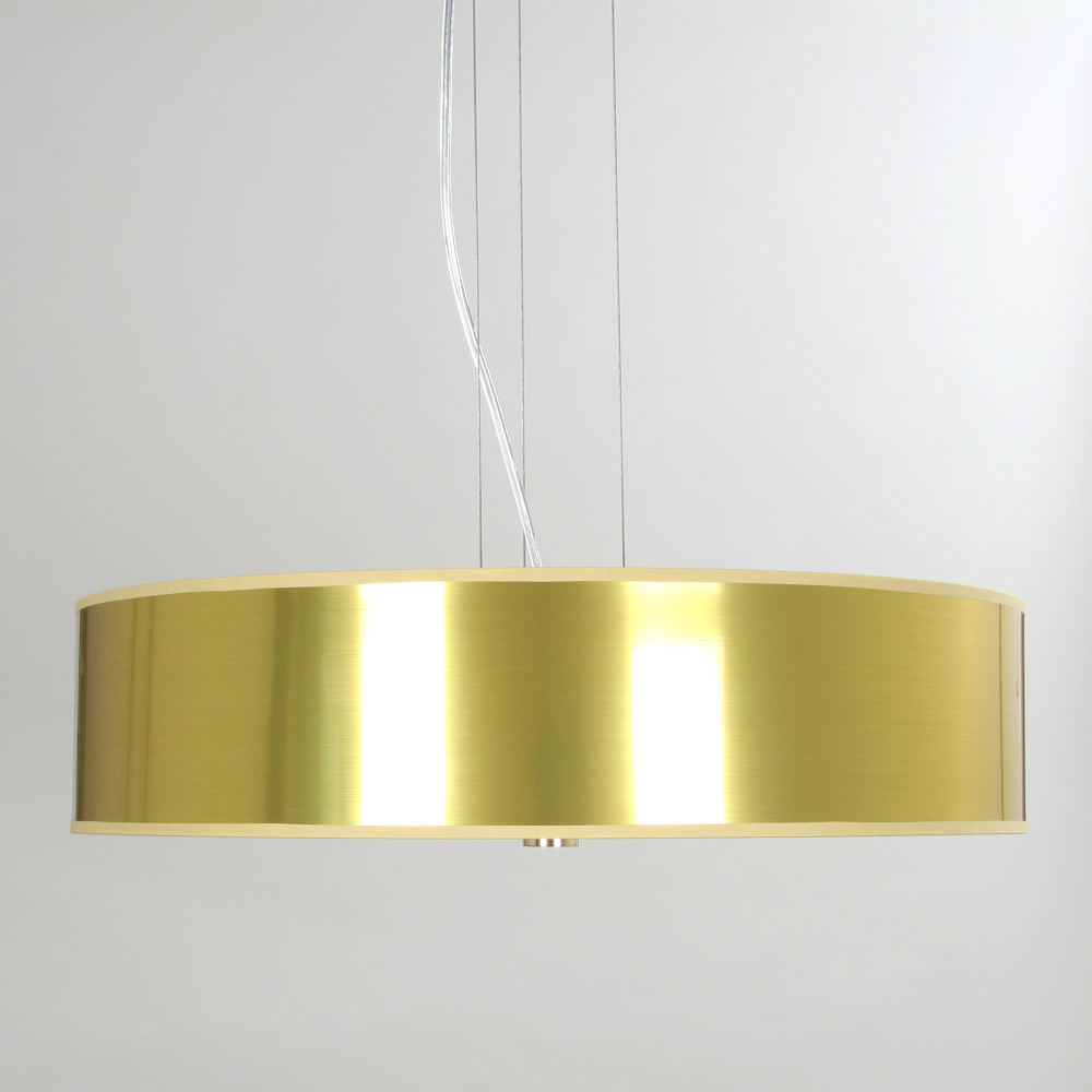 Lampa RING ze złotym abażurem