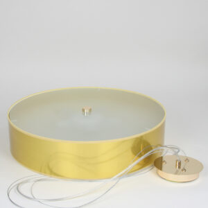 Lampa RING ze złotym abażurem