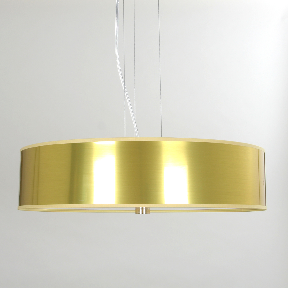 Lampa RING ze złotym abażurem