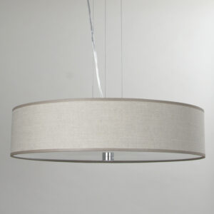 Lampa RING abażur struktura lnu