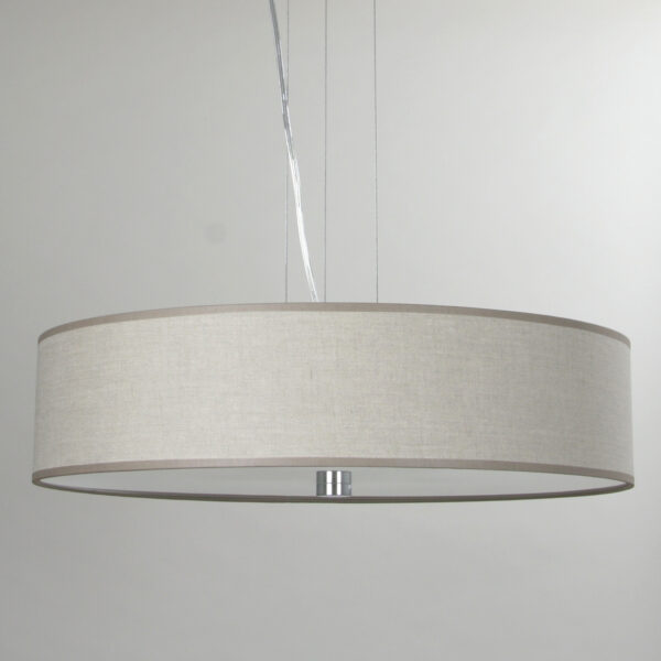 Lampa RING abażur struktura lnu