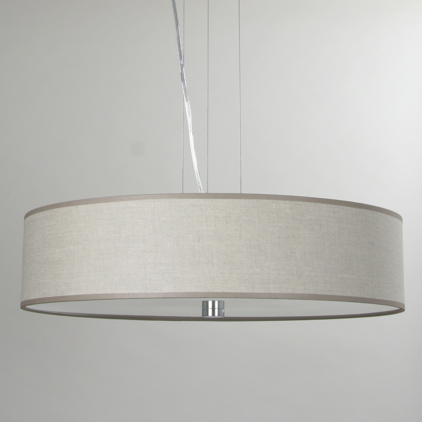 Lampa RING abażur struktura lnu