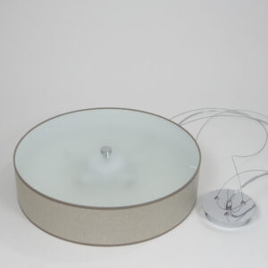 Lampa RING abażur struktura lnu