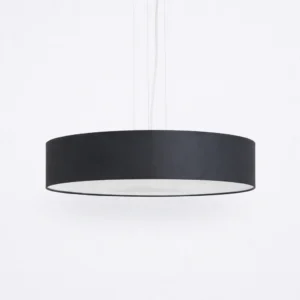 Lampa SOHO wisząca czarna z abażurem elegancka