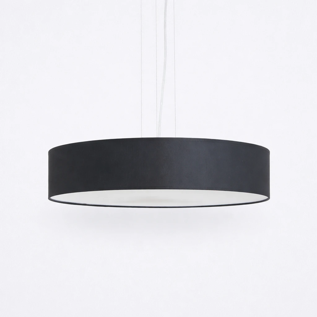 Lampa SOHO wisząca czarna z abażurem elegancka