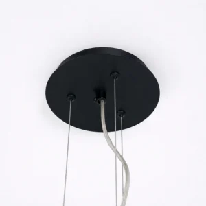 Lampa SOHO wisząca czarna z abażurem elegancka