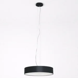 Lampa SOHO wisząca czarna z abażurem elegancka