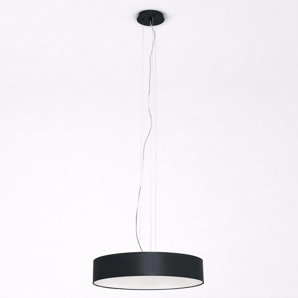 Lampa SOHO wisząca czarna z abażurem elegancka
