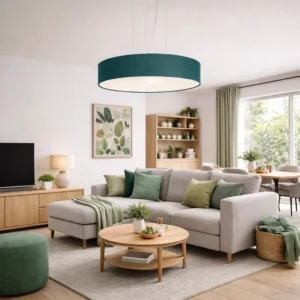 Sufitowa wisząca lampa SOHO zielona do sypialni