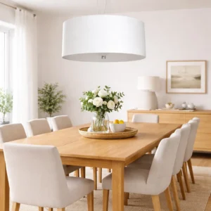 Lampa wisząca VEGA śnieżno biała elegancka