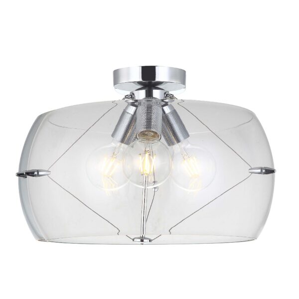 Lampa sufitowa Andromeda przezroczysta kula led