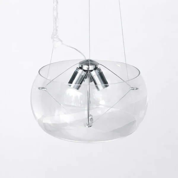 Lampa Andromeda sufitowa wisząca przezroczysta kula led