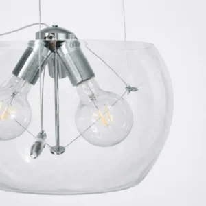 Lampa Andromeda sufitowa wisząca przezroczysta kula led