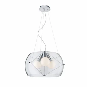 Lampa Andromeda sufitowa wisząca przezroczysta kula led