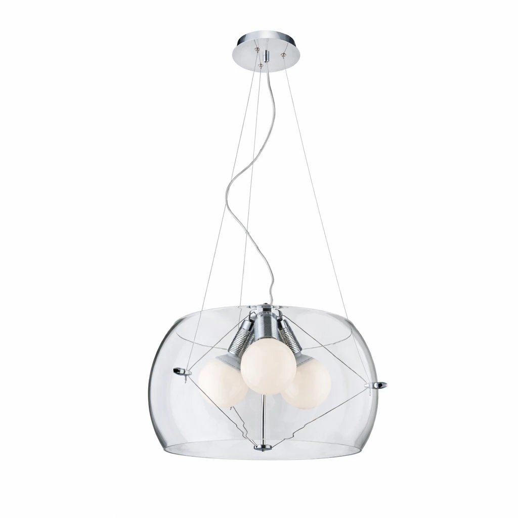 Lampa Andromeda sufitowa wisząca przezroczysta kula led