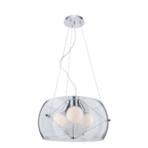 Lampa Andromeda sufitowa wisząca przezroczysta kula