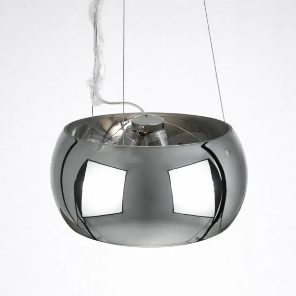 Lampa glamour srebrna owalna Andromeda 3xE27