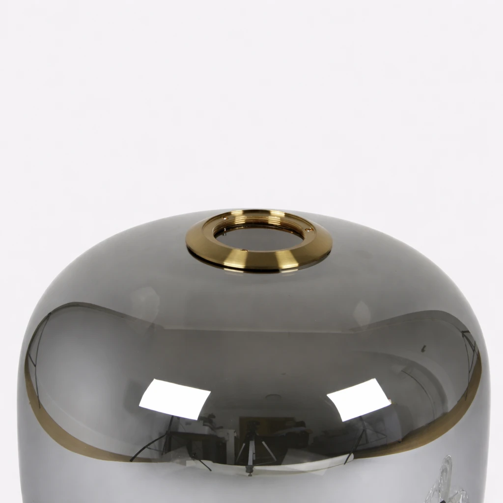 Lampa wisząca złota srebrny klosz nad stół Bianca