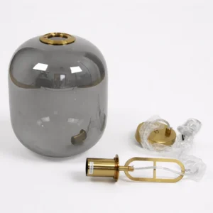 Lampa wisząca złota srebrny klosz nad stół Bianca