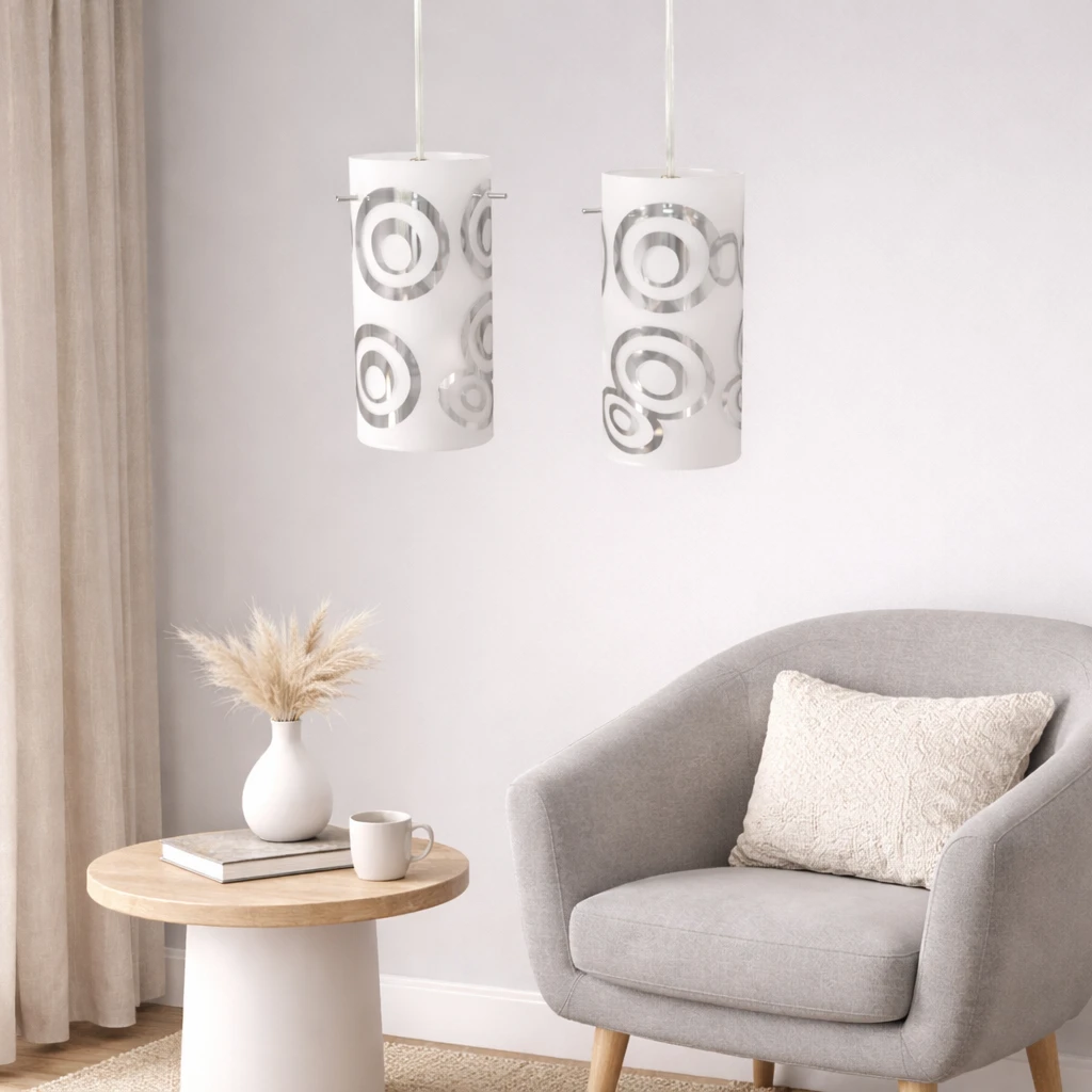 Lampa wisząca na linkach podwójna Fancy