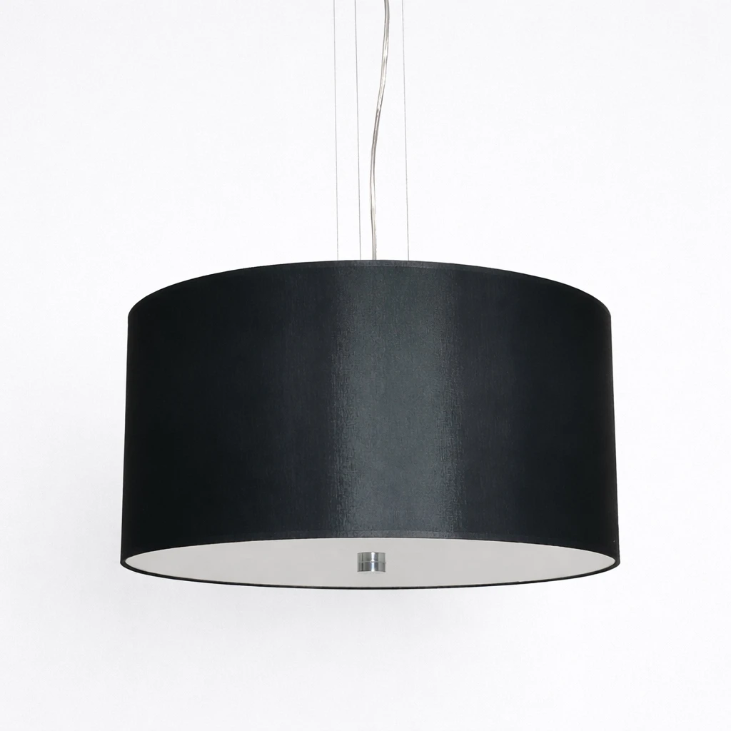 Wisząca lampa Vega czarna duża elegancka do salonu 50cm