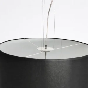Wisząca lampa Vega czarna duża elegancka do salonu 50cm