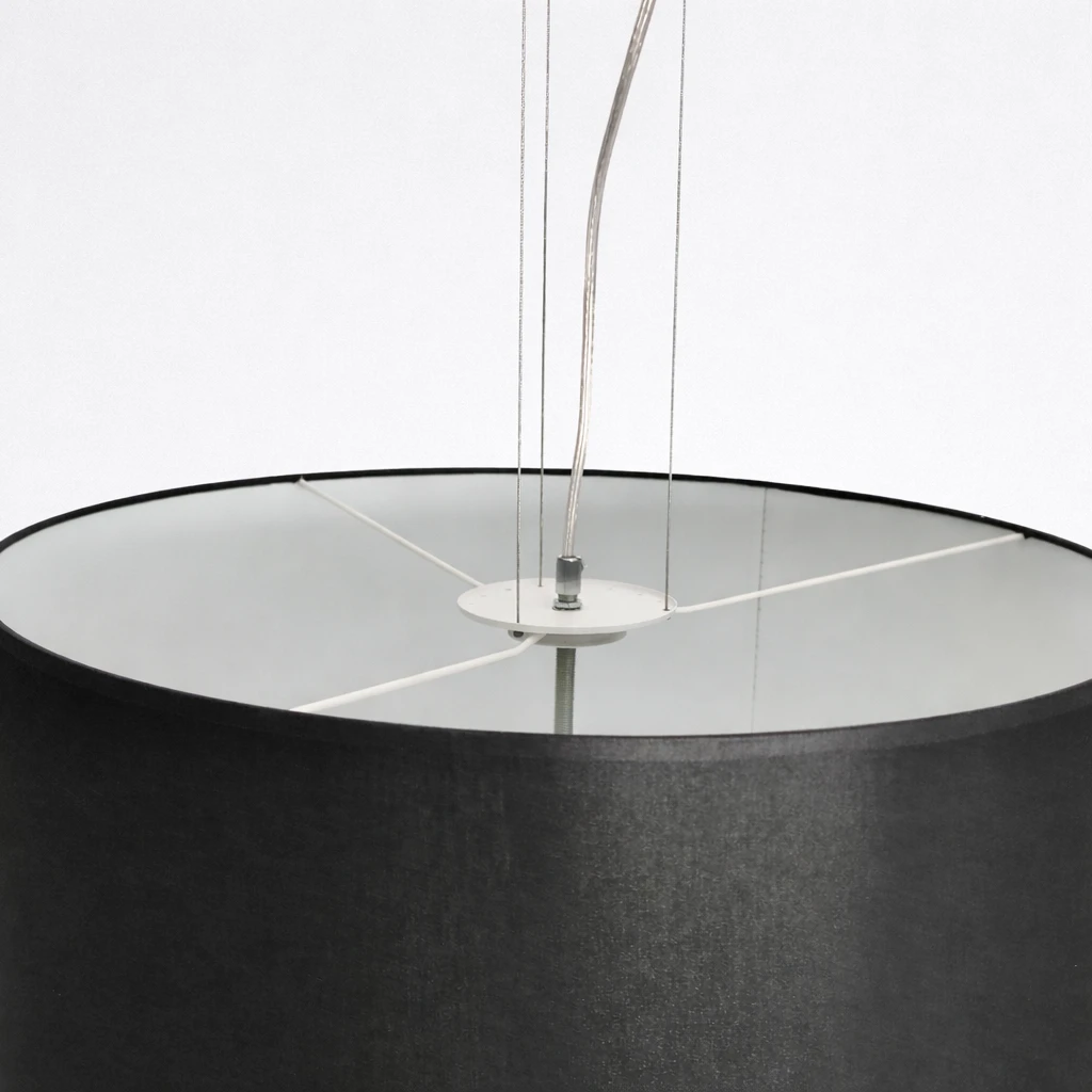 Wisząca lampa Vega czarna duża elegancka do salonu 50cm