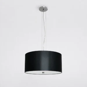 Wisząca lampa Vega czarna duża elegancka do salonu 50cm