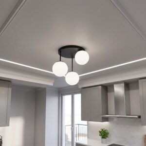 Lampa sufitowa Aurelia 3xE27 led czarna kule