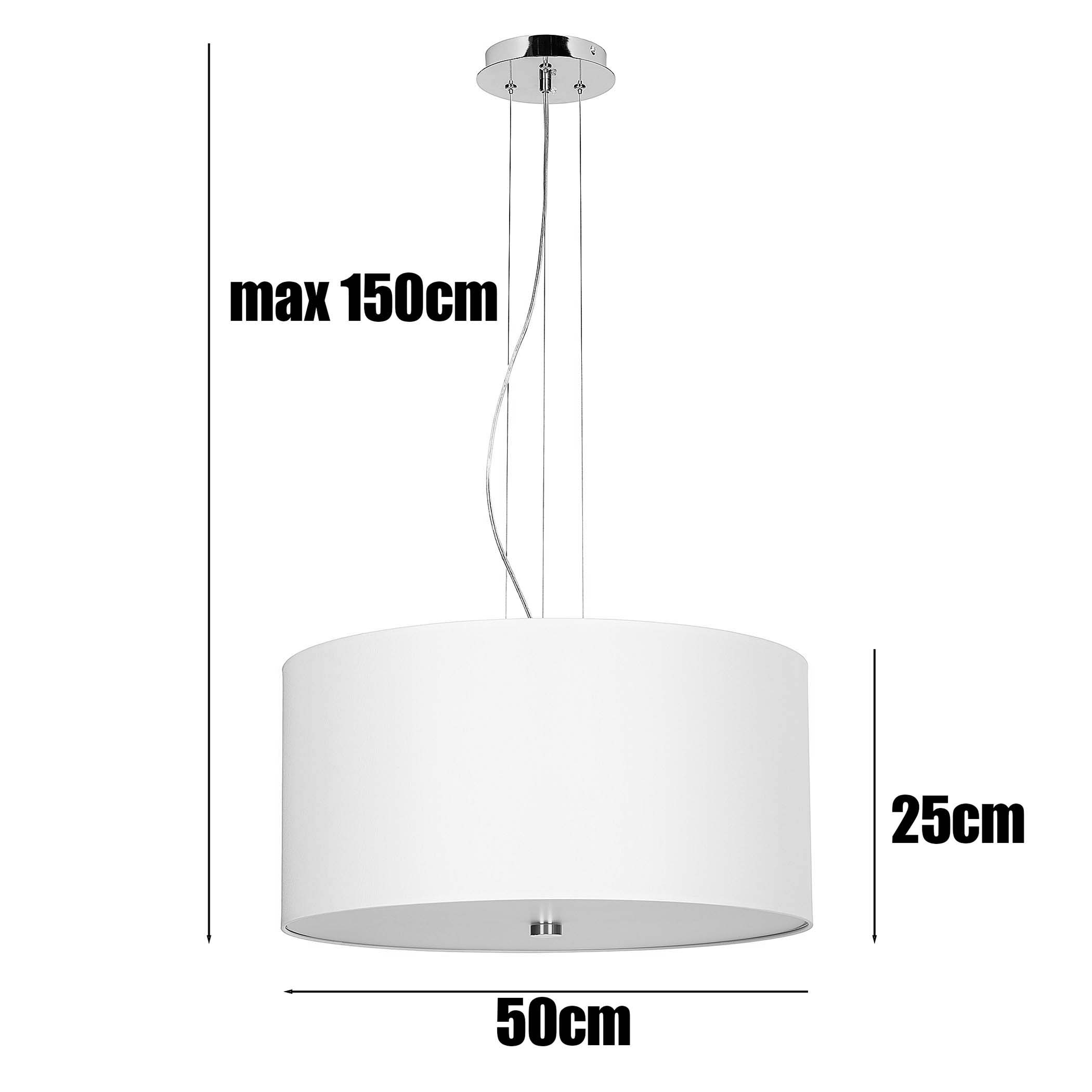 Lampa wisząca VEGA śnieżno biała elegancka