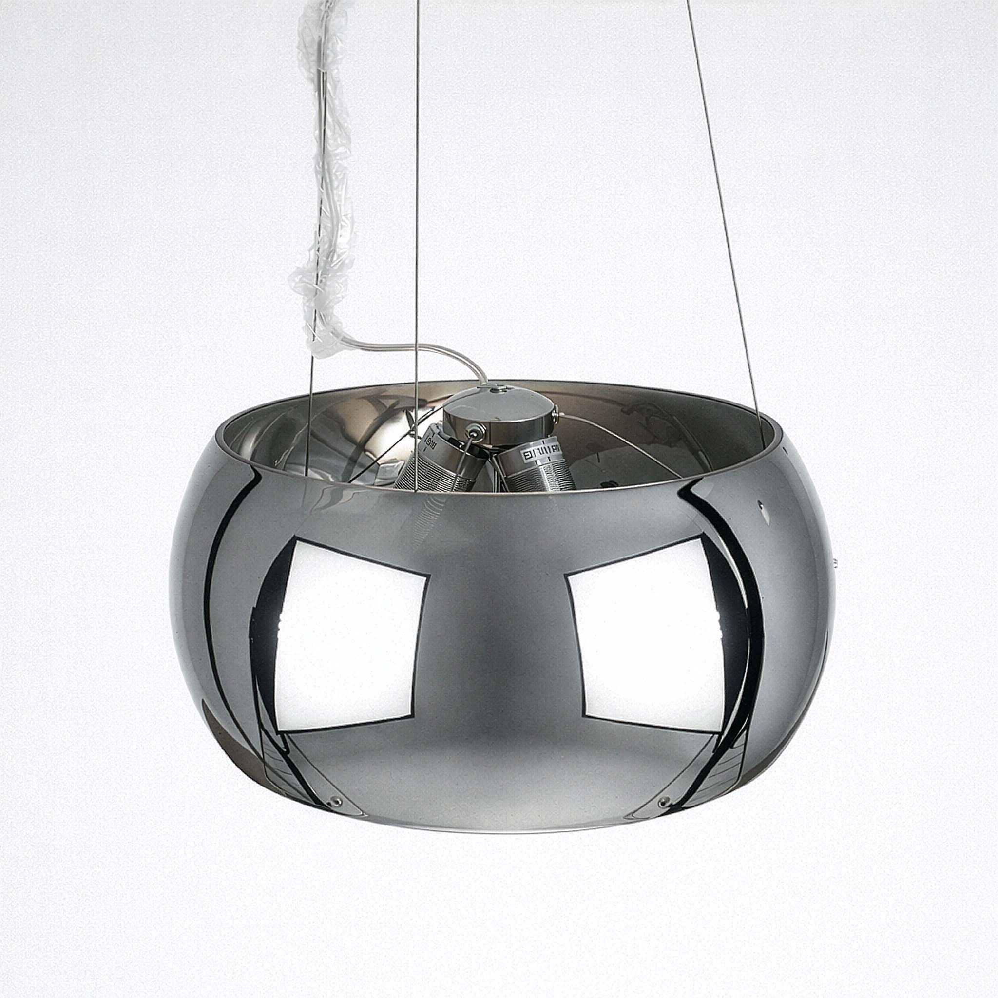 Lampa glamour srebrna owalna Andromeda 3xE27